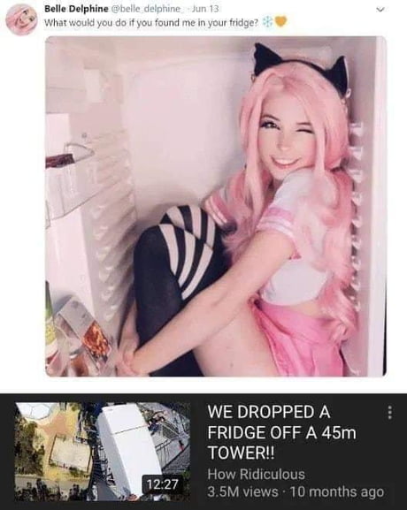 Best Funny belle delphine Memes - 9GAG