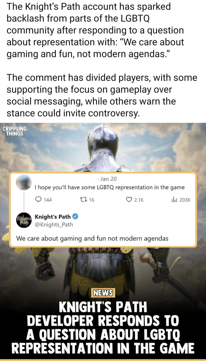 When you don't make games for the `modern audience`.