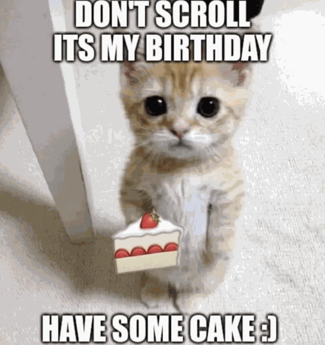 One more year of life, I know that you are not happy, but I am.