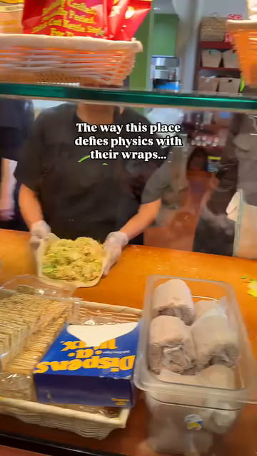 The way this place defies physics with their wraps