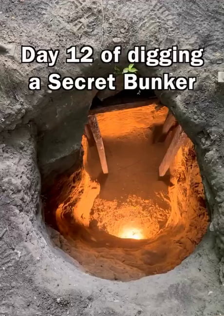 Autism in a video: Digging a bunker with a spoonshovel