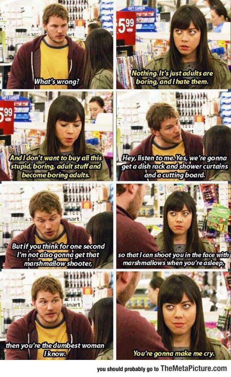 One of the best conversations in parks and recreation. | Worth to watch