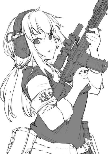 ArtStation  anime soldier