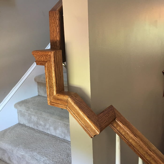 This staircase railing.