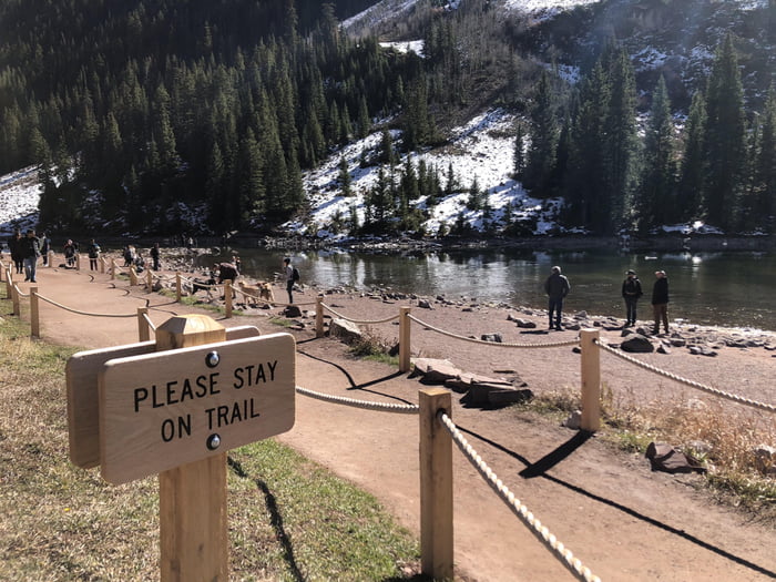 Please stay on the trail