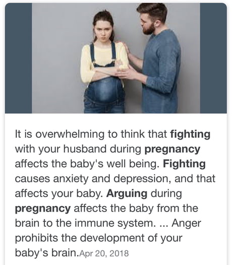 Your Loser Husband Continues To Argue With You Despite Knowing The Fact That Fighting During Pregnancy May Hurt Their Baby What Would You Do 9gag