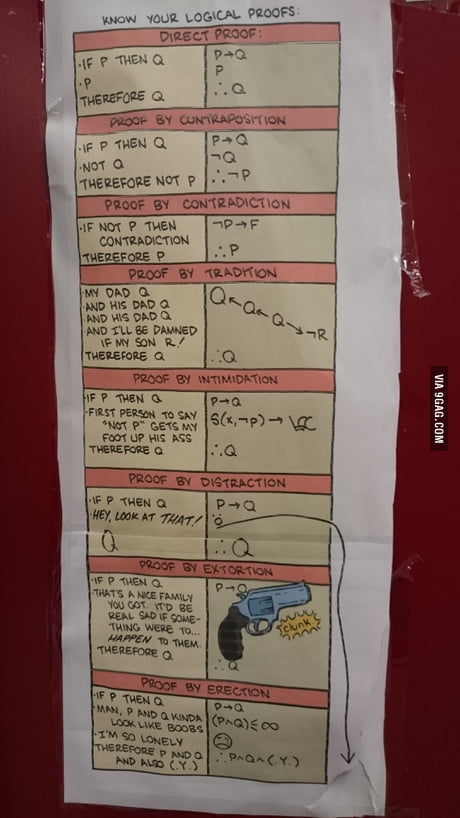 Know Your Logical Proofs 9gag