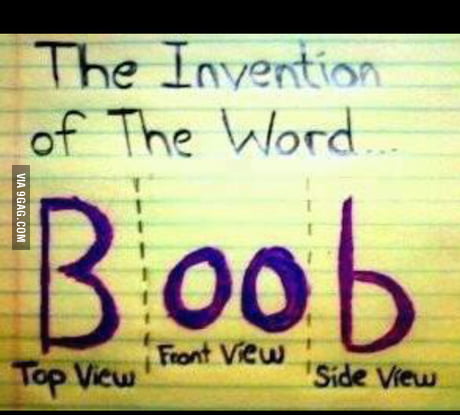 The meaning of boob - 9GAG