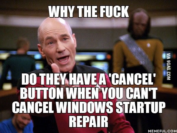 Why the f**k. DO THEY HAVE A 'CANCEL' BUTTON WHEN YOU CAN'T CANCEL ...