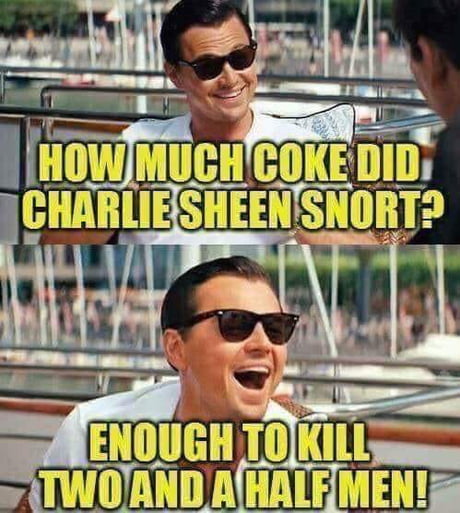 funny charlie sheen meme