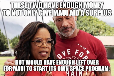 Donate today while Oprah buys more land.