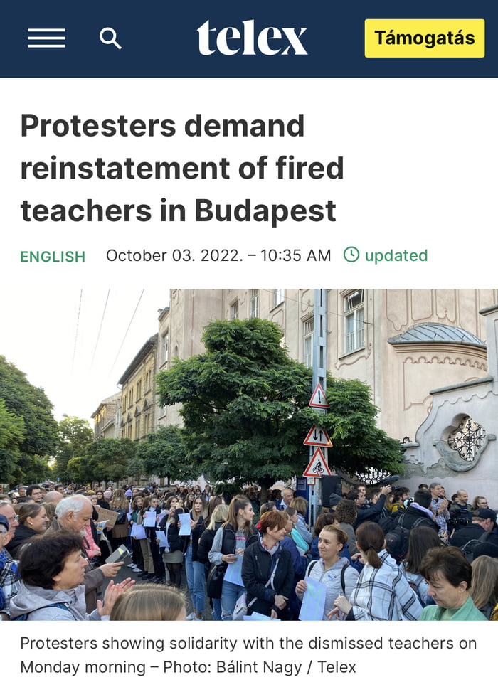 Massive Protests Of Students And Teachers Countrywide In Hungary All