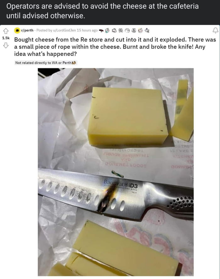 Cheese can kill people? 9GAG