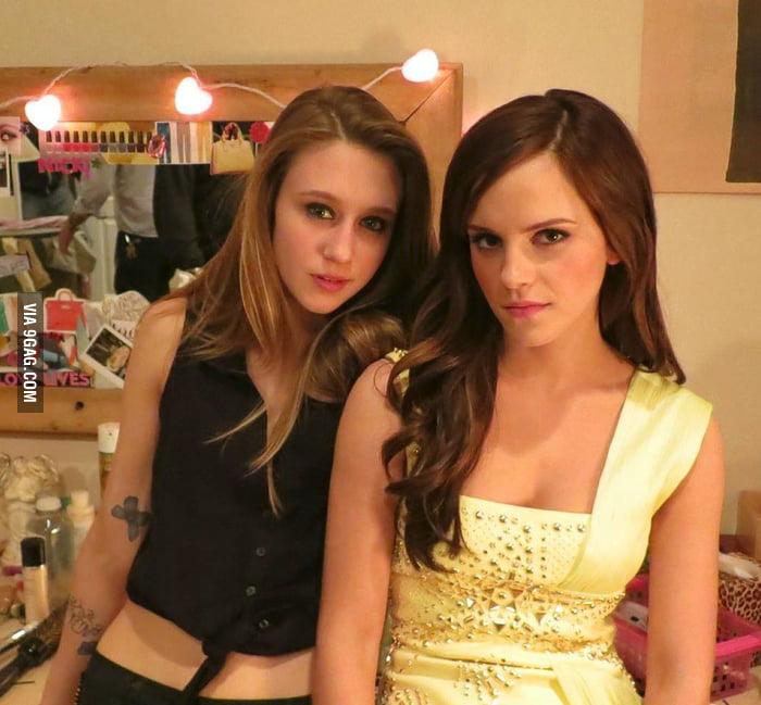 Taissa Farmiga and Emma Watson in one picture. If that is heaven, hold on while I commit suicide.