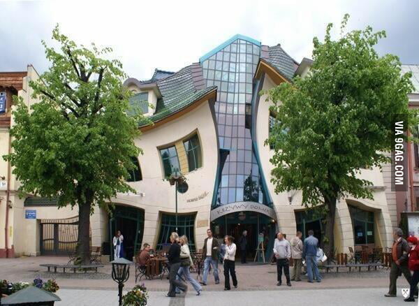 A building in poland designed to look like its melting - 9GAG