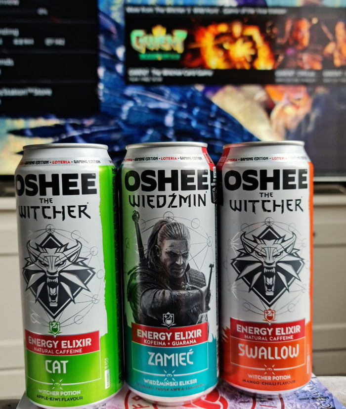 Polish isotonic drink company released Witcher potion themed natural