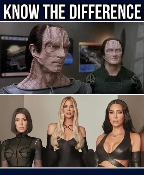 One is Soulless evil and the other is from DS9