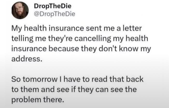 Insurance logic at its finest