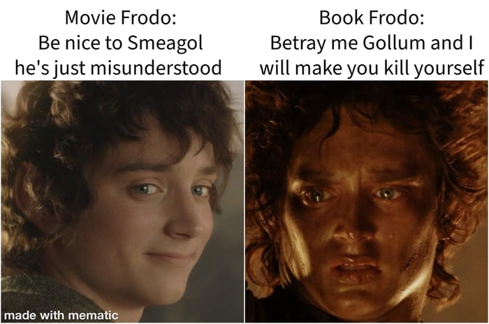 Book Frodo is not messing around - 9GAG