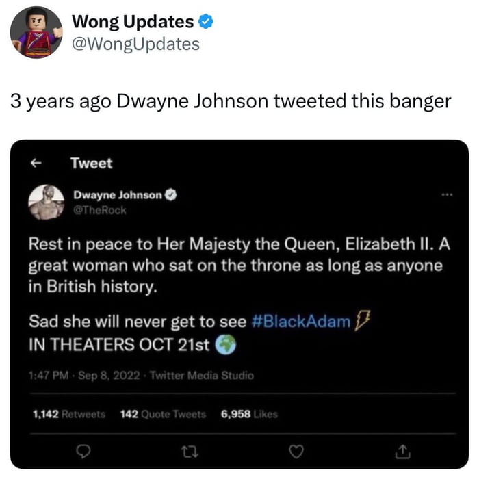 The Rock's priorities are straight