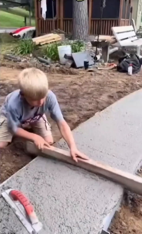 Little lad learns to level