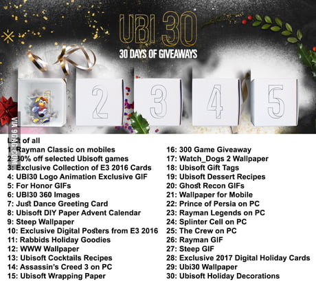 30 Days of Giveaways