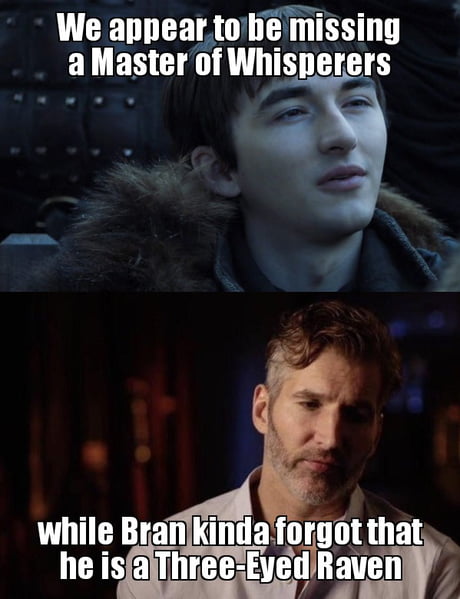 Why does Bran need A Master of Whisperers?