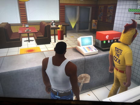 Psa Gta San Andreas If You Jump Behind The Counter To See The Back Of Their Shirts You Can T Get Back Over And Have To Reload From Last Check Point 9gag