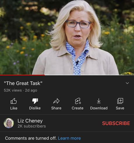 Says she’s voice of the people; turns off comments and disables likes. 🤦♂️