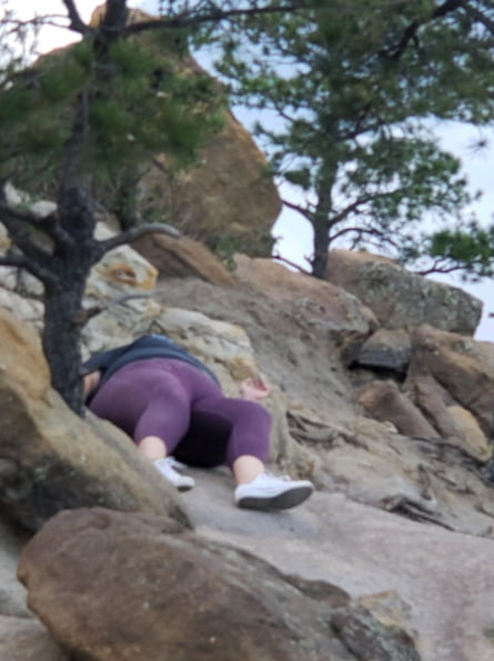 Woman Describes Sliding Down A Mountain In Her Favorite Leggings