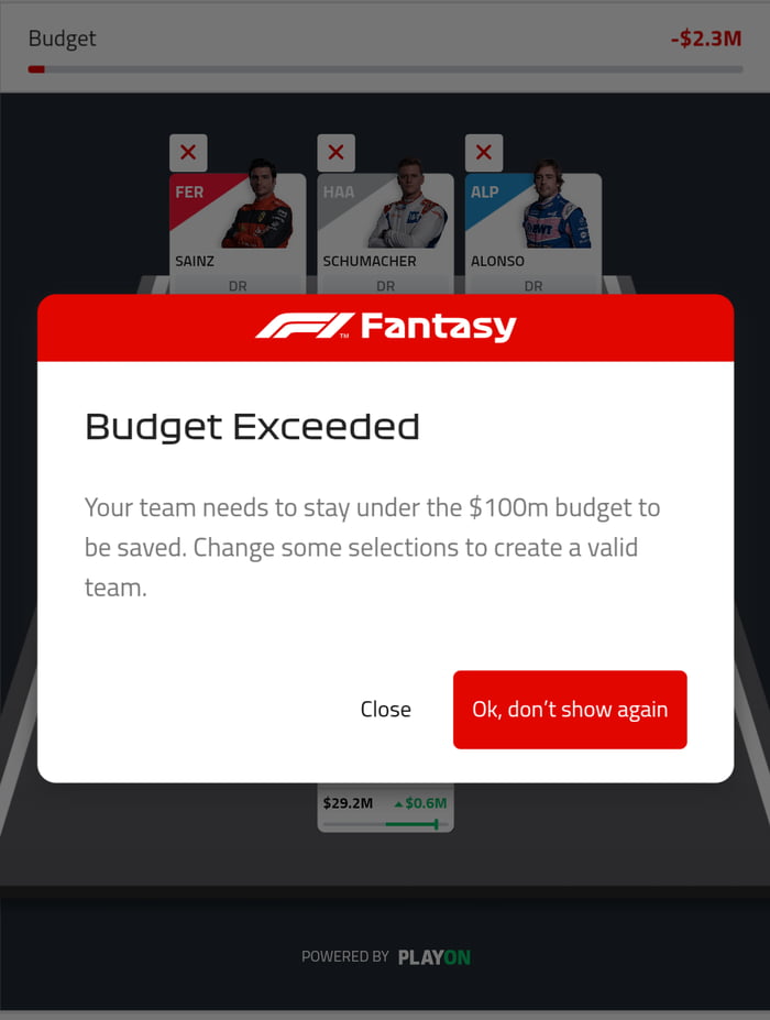 Weird Bug In F1 Fantasy Anyone Experiencing Similar 9GAG weird-bug-in-f1-fantasy-anyone-experiencing-similar-9gag