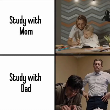 Study with Mom Vs Dad