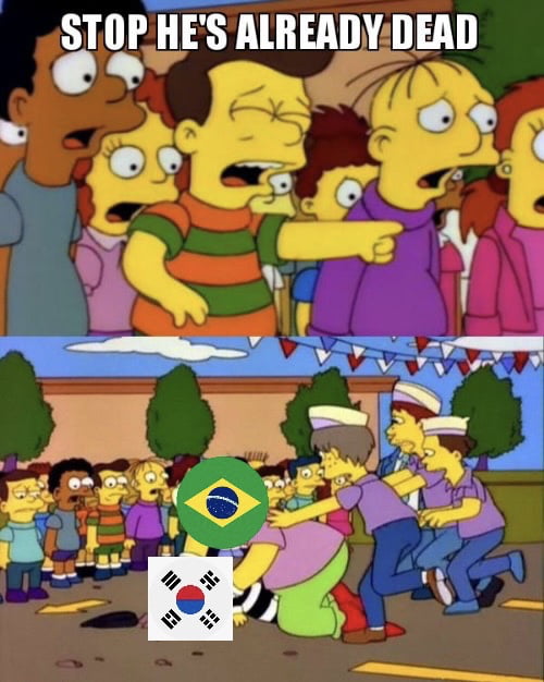 This is what it feels like watching Brazil - South Korea