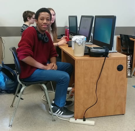This hero came in our programming class and blessed us with waffles ...