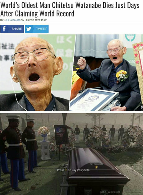 Press F to pay Respect. - 9GAG