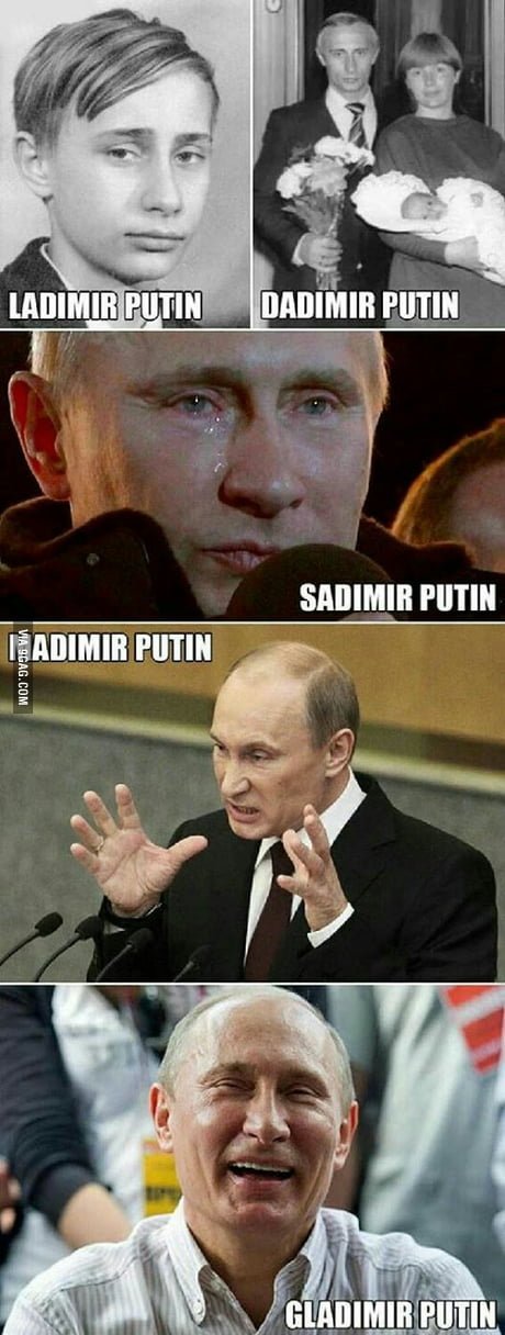 Many Faces Of Vladimir Putin 9gag