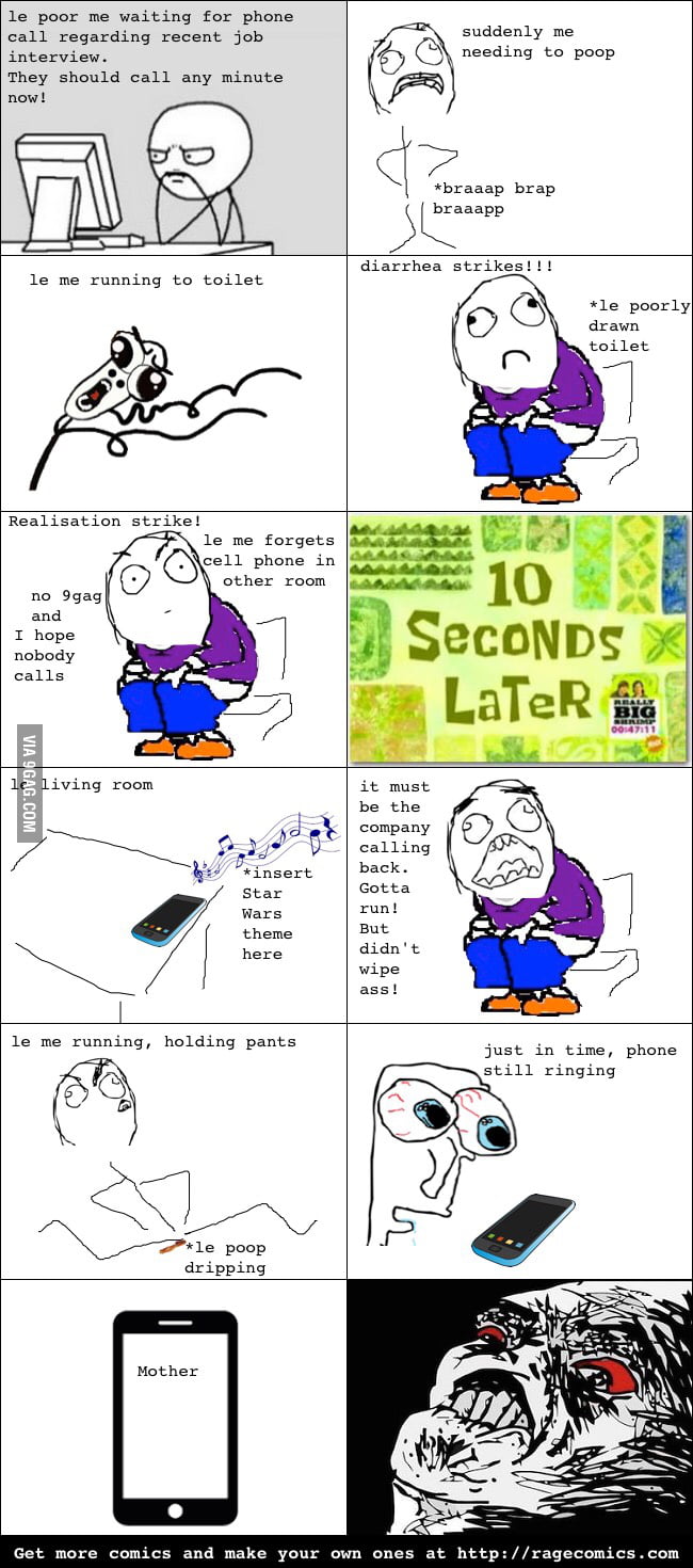 Poop rage comic - 9GAG