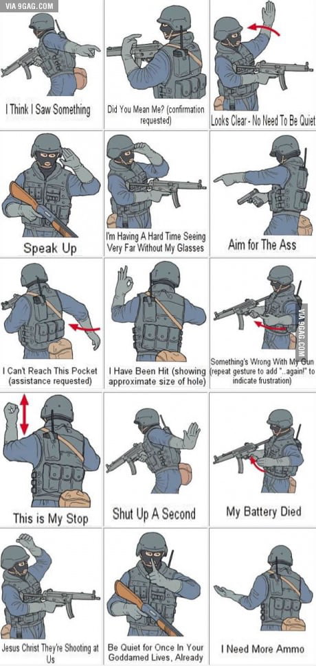 Dummies Guide To S W A T Team Gestures 9gag