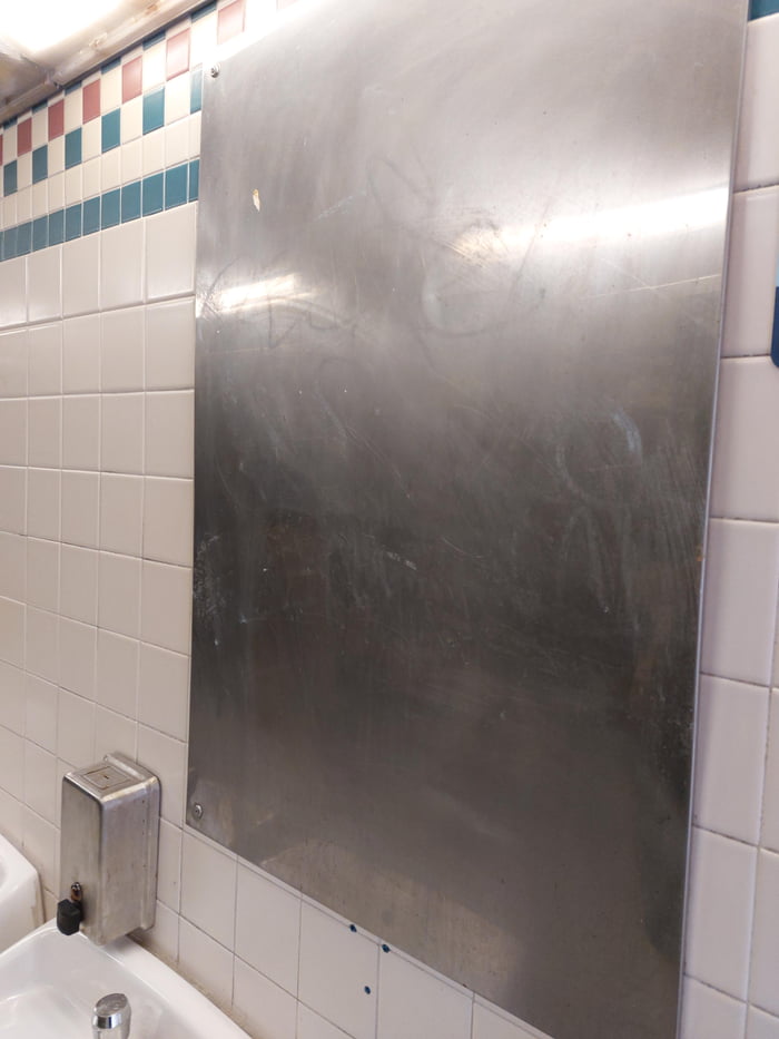 School bathroom mirrors 9GAG