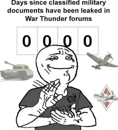 War Thunder players when they leak accurate nuclear codes for realism, War  Thunder Military Document Leaks