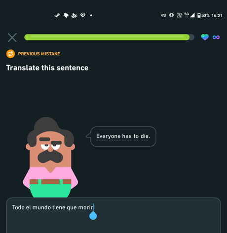 Imagine getting this worked up over Duolingo - 9GAG