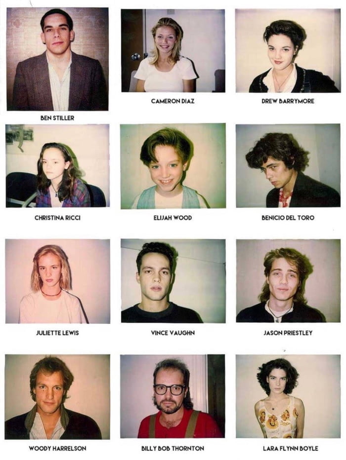 Audition Polaroids taken by casting director Mali Finn in the 80s ...