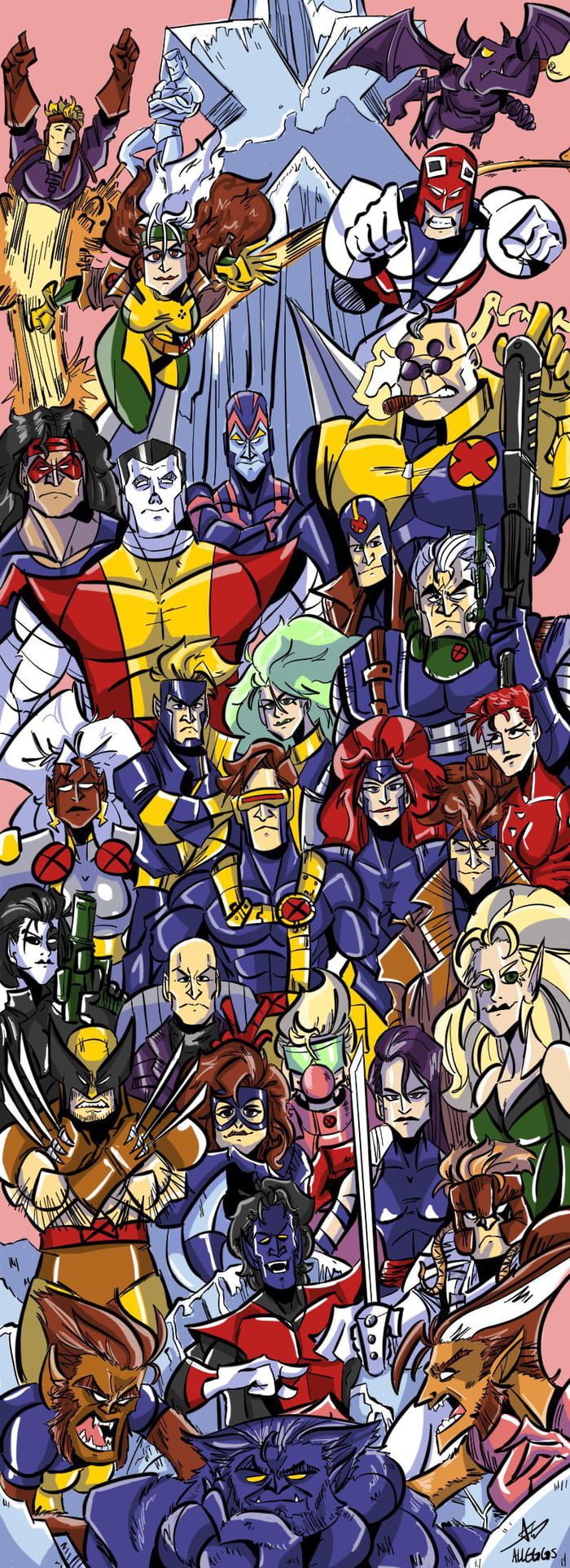 Day 200 of drawing XMen characters The Finale 9GAG