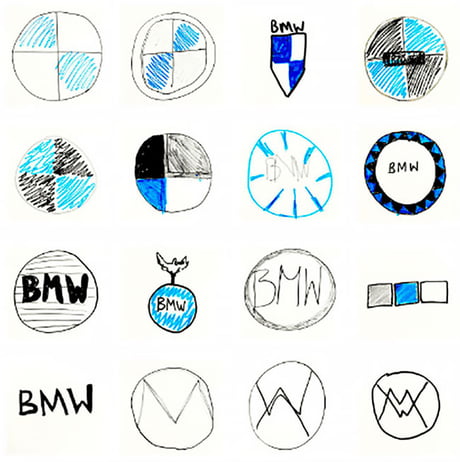 BMW Z3 Emblem Sketch T-Shirt by Brooke Roby - Pixels