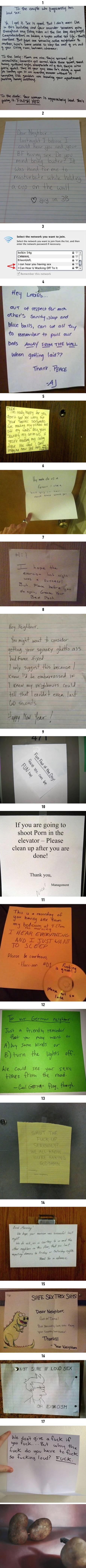 17 Brilliant Methods To Deal With Neighbours Having Loud Sex - 9GAG