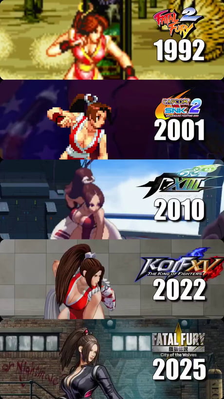 Evolution of Mai Shiranui