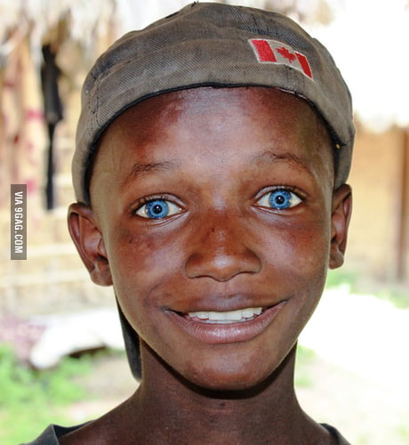 Just a black man with blue eyes - 9GAG