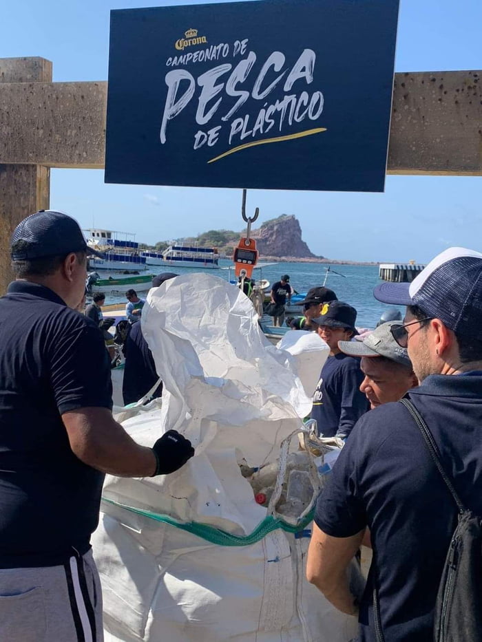 Mexico had a 'Plastic Fishing Chanpionship'. Almost 3 tons of plastic recovered from the sea