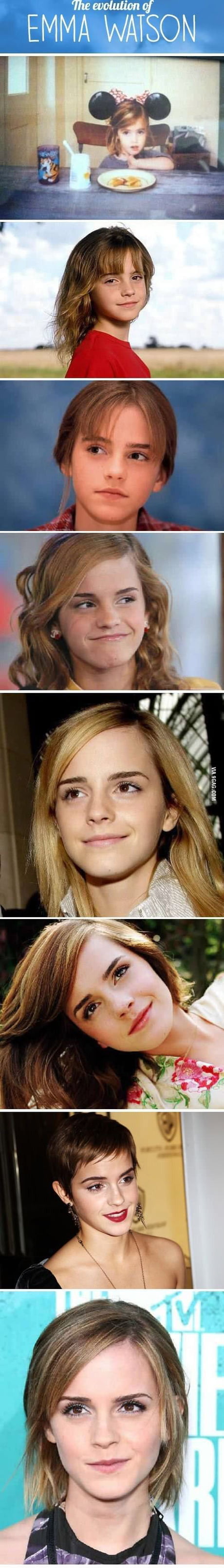The Evolution Of Emma Watson - 9GAG