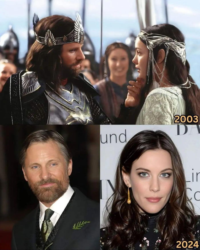 Aragorn and Arwen then and now - 9GAG